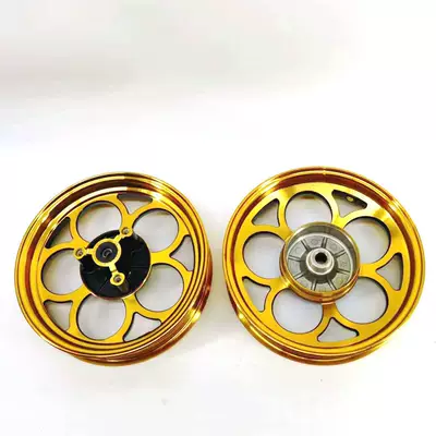Motorcycle wheel hub, Motorcycle Dio50 18 28 - hot-wheels-gold-front-disc-and-rear-drum