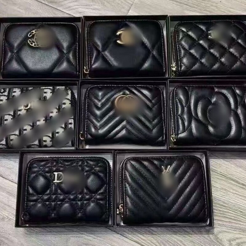 New Coin Purse Small Fragrant Style Women's Wallet Multi-Card Slot Card Holder Quilted Casual Versatile 2025 Factory Direct Sale