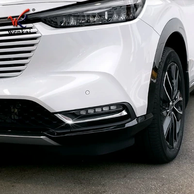 Suitable for Honda 22 Qizhi Vezel modified front fog lamp trim HR-V special fog lamp eyebrow electroplating accessories (Other Automotive Exterior Supplies)