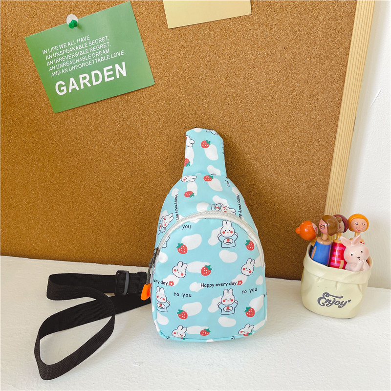 Bolso DE LOS NIÑOS lindo conejo impreso bebé monedero moda niños y niñas bolso de pecho estilo occidental bolsa de mensajero