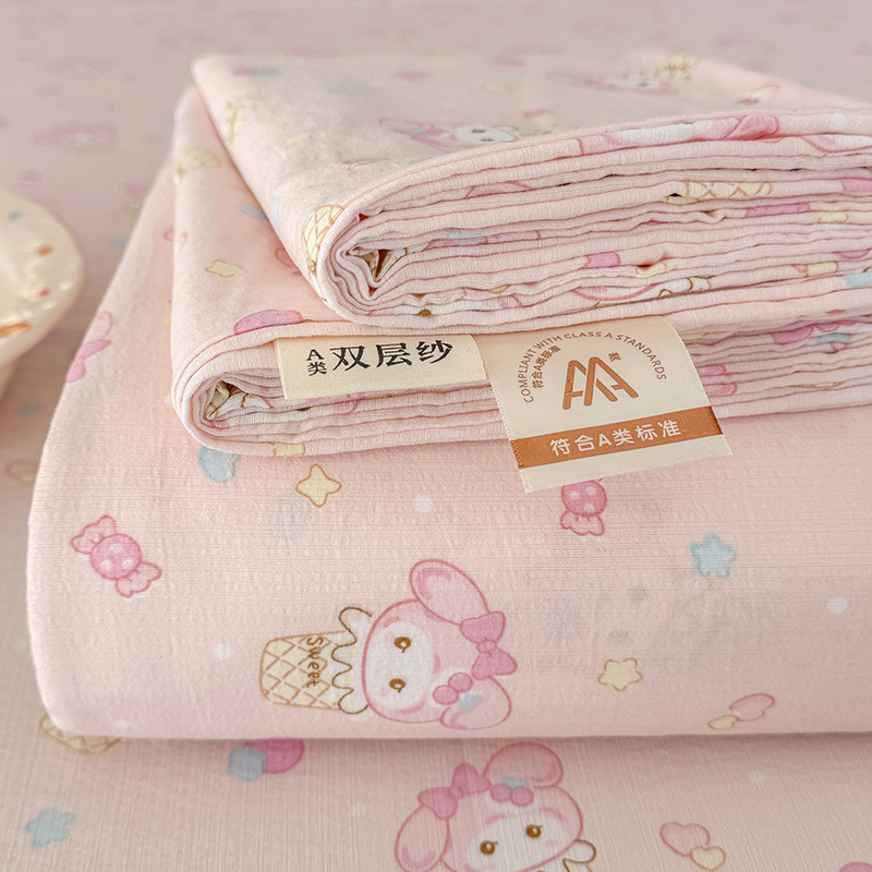 クラスA母子グレード二層糸ベッドシーツ単品寝具洗いざらし綿シーツ学生寮ベッドシーツ3点セット