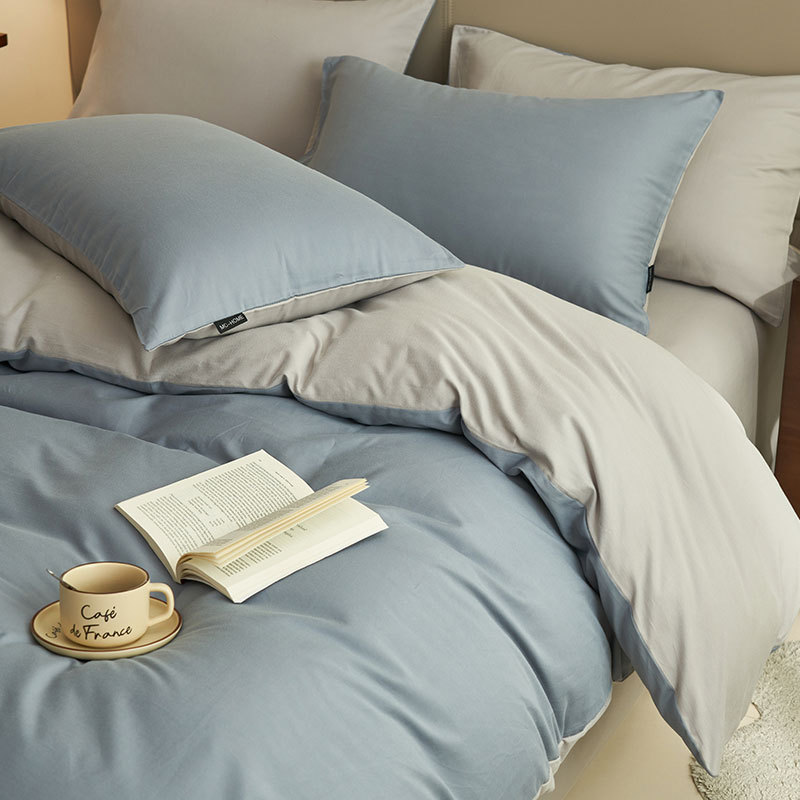 100% algodón de cama de cuatro piezas set2025 nueva ropa de cama sábanas cubierta cubierta dormitorio tres piezas set cama gaza