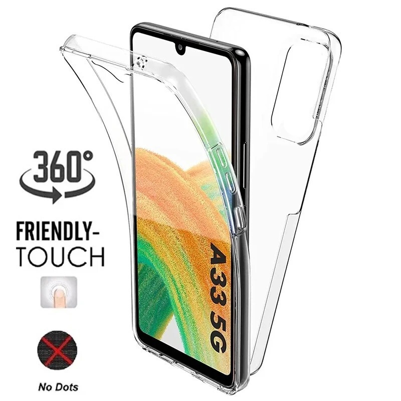 Suitable for Samsung A56 Mobile Phone Case, Double-Sided A57 Front and Back A23 Full Cover S24P Transparent 26Ultra Protective Case 5g New Suitable for Samsung A56 Mobile Phone Case, Double-Sided A57 Front and Back A23 Full Cover S24P Transparent 26Ultra Protective Case 5g New