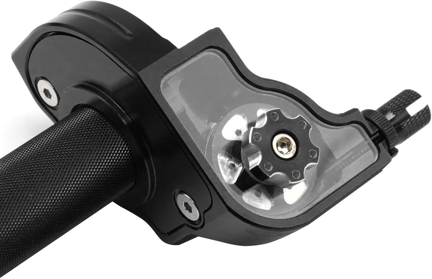 Suministro de accesorios de motocicleta todoterreno CNC ajustable acelerador base manual visual acelerador transfronterizo