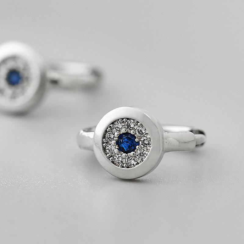 new blue eye zircon copper earrings wholesale Nihaojewelrypicture5
