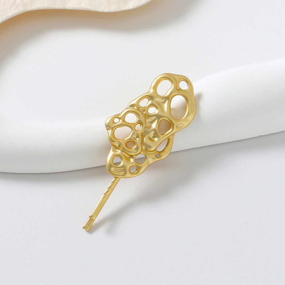 Qingdao cross-border hair accessories wholesale ins European and American hollow saccharification bubble feeling light luxury hairpin hair clip hair generation