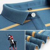 阿里虎 Летняя хлопковая трендовая футболка polo, короткий рукав