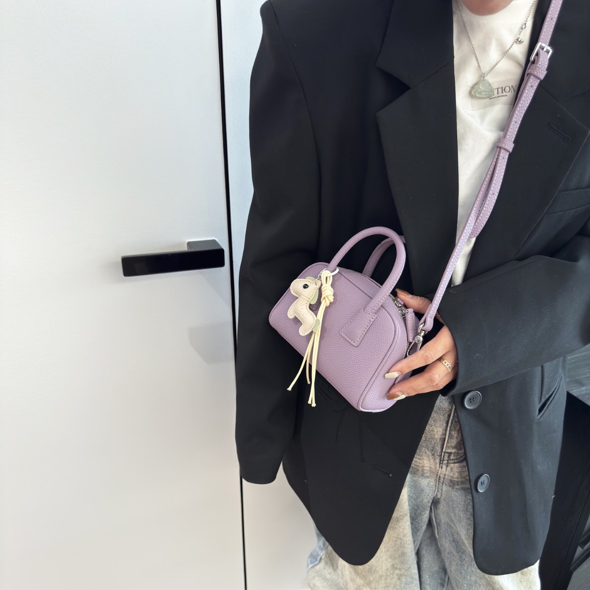 Boston Bowling Bag For Women 2026 New Arrival Trendy Exquisite Small Handbag Versatile Shoulder Crossbody Pillow Bag - Thumbnail 3