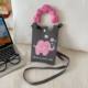 New Kapibala Knitted Mobile Phone Bag Fashion All-match Cartoon Cute Shoulder Bag Hand Crossbody Bag