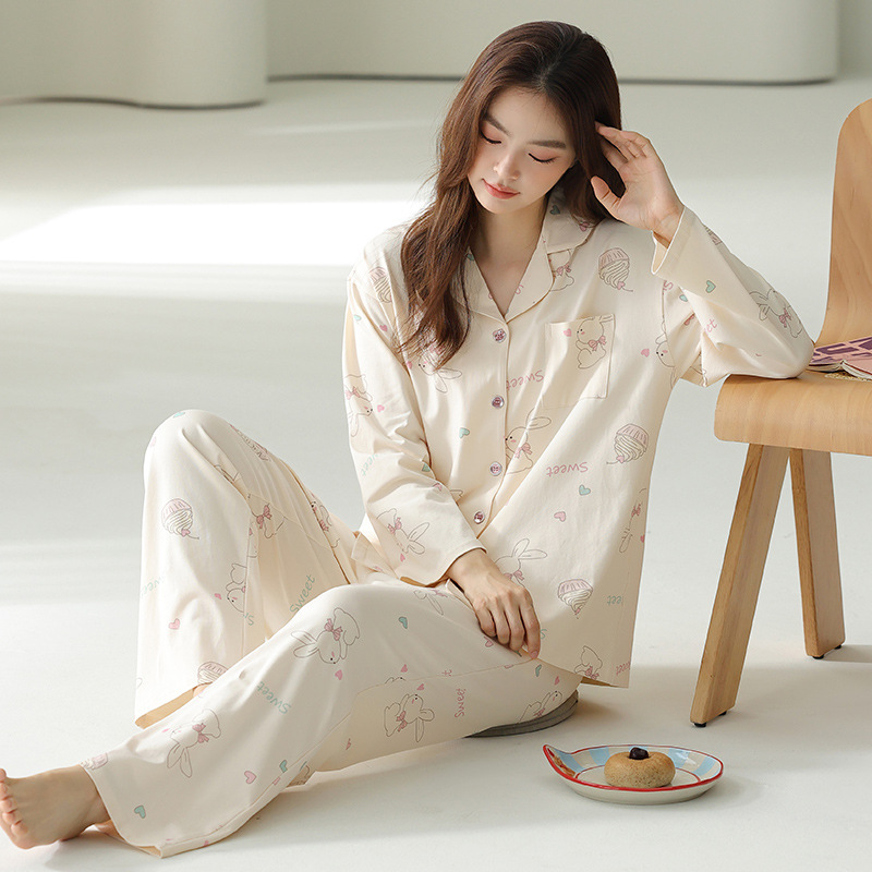 LYOCELL TENS COTTON 여성용 파자마 반팔 바지 여름 얇은 유행 소녀의 집 옷 세트 여성용 잠옷