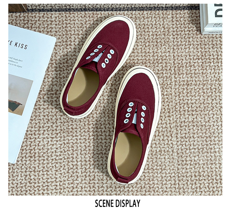 Women’s Retro Casual Flat Shoes Thick-soled Versatile College Style_voghion.com