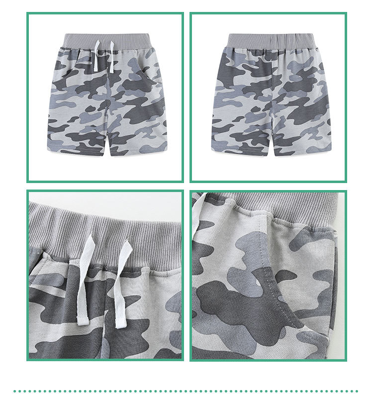 Classic Style Sports Camouflage Cotton Boys Pants display picture 2