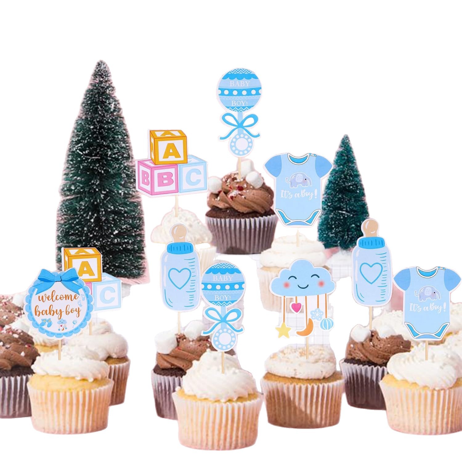 Transfronterizos bebés bautismo tarta infantil cumpleaños fruta helado tarjeta de decoración de fiesta