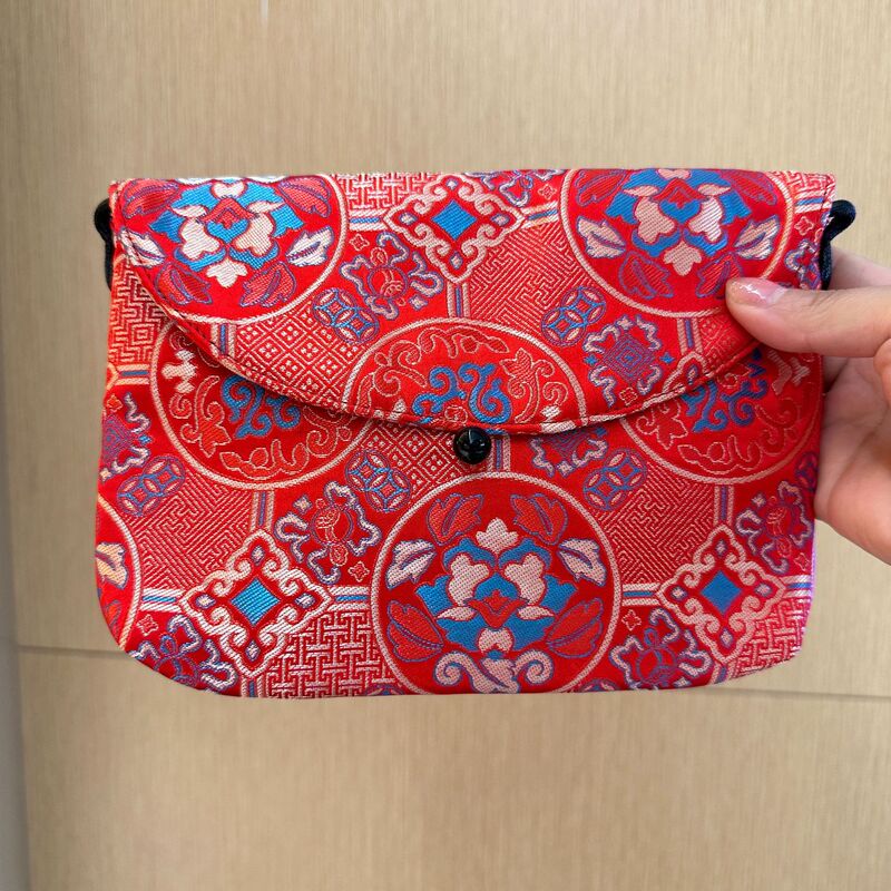 レディースバッグ、レディース高級クロスボディバッグ、新しい国民風刺繍花柄収納バッグ、化粧品バッグ、ショルダーバッグ|undefined