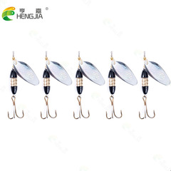 HENGJIA Popularity Cross-border Supply Source Rotating Glitter Metal Lure Outdoor Fishing Accessories Lure Glitter