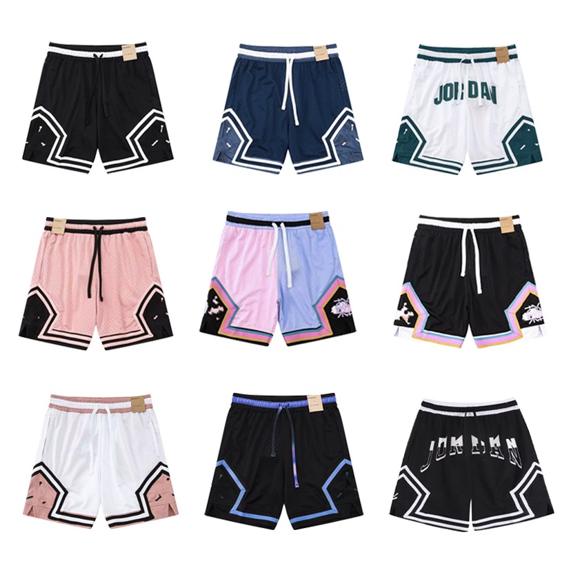 Новый американский уличный AJ трапеции повседневные модные укороченные брюки дышащий быстрый сухой комфорт баскетбольные брюки тренировки оптом