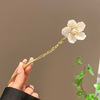 Chinese hairpin with tassels, Hanfu, advanced hairgrip, Chinese style, orchid, high-quality style