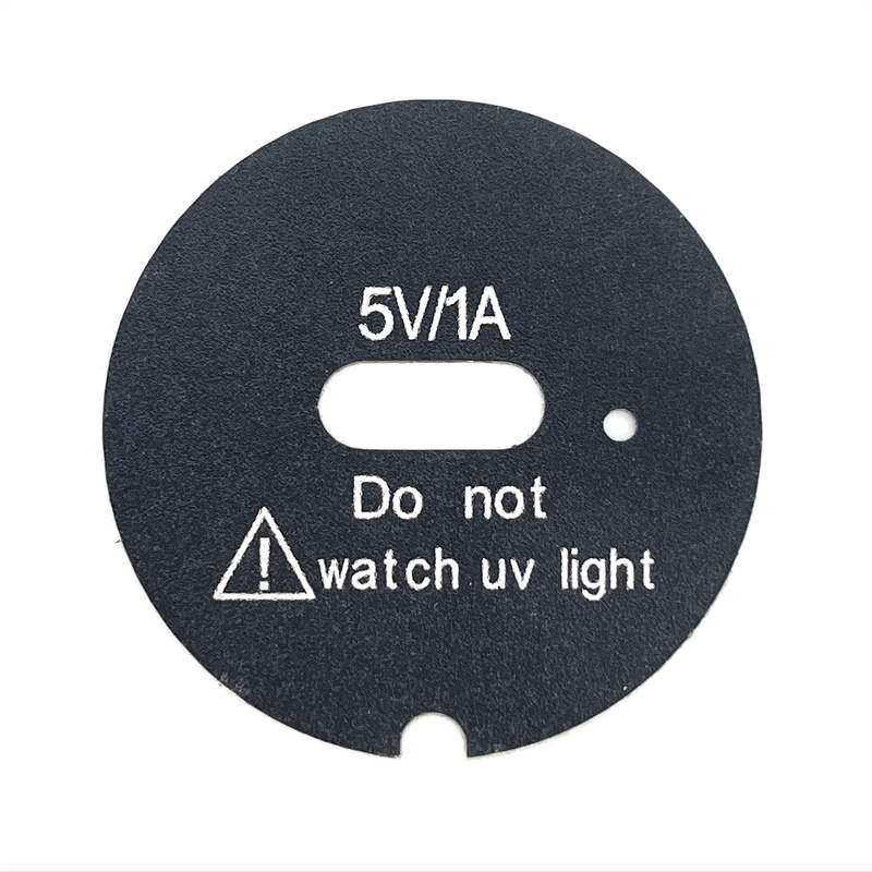 丝印定 制加工底部装饰图标透光充电口面板 LOGO可透光装饰镜片