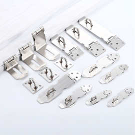批发201/304不锈钢锁扣锁牌抽屉柜门箱子搭扣防盗扣 老式门鼻子