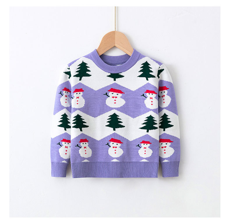 Christmas Fashion Snowman Knit Hoodies & Sweaters display picture 2