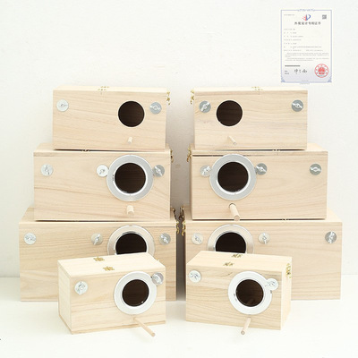 Spot Freeming Box Pet Parrot Outdoor с твердым деревом висящей гнездо