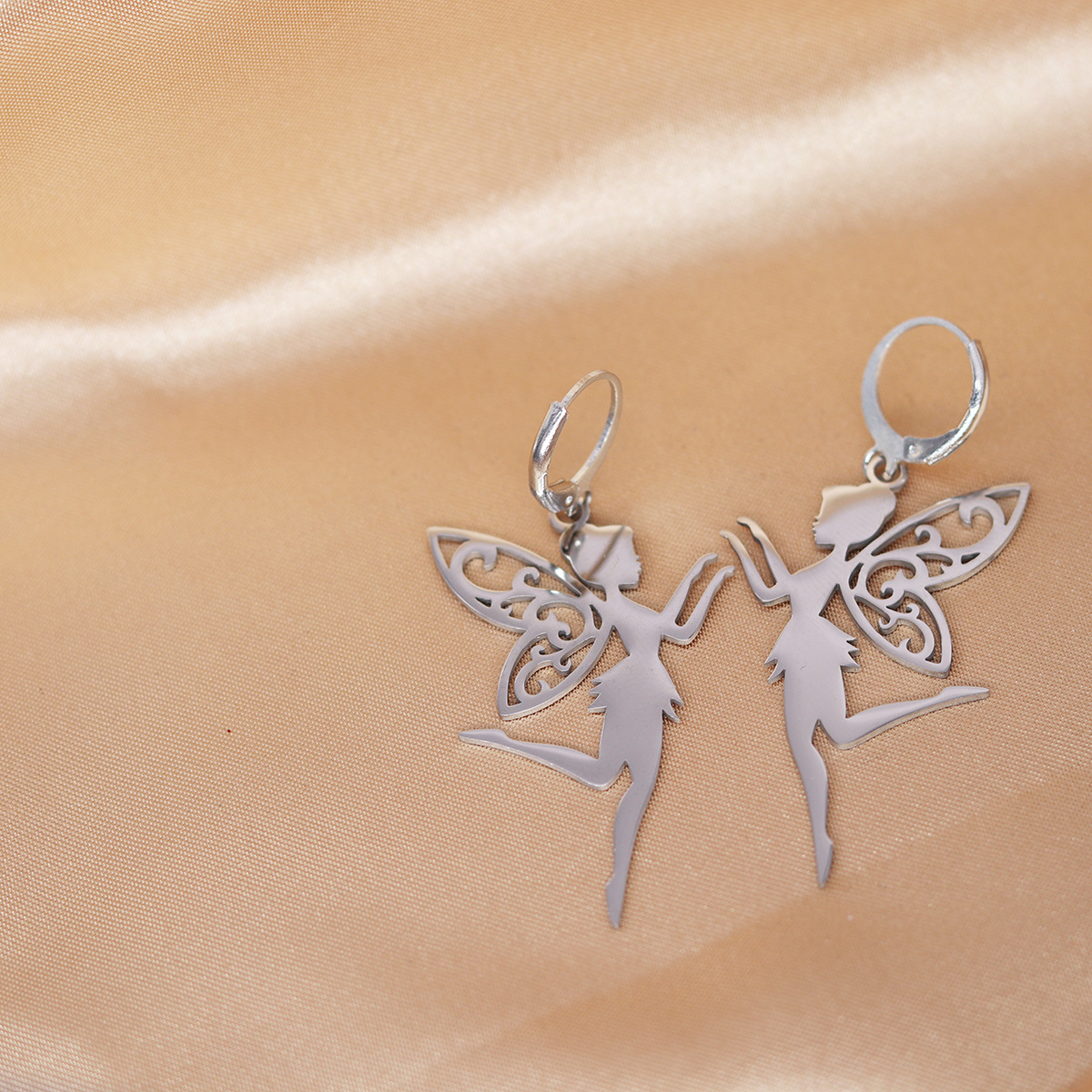 Earrings stainless steel for St. Valentine's Day