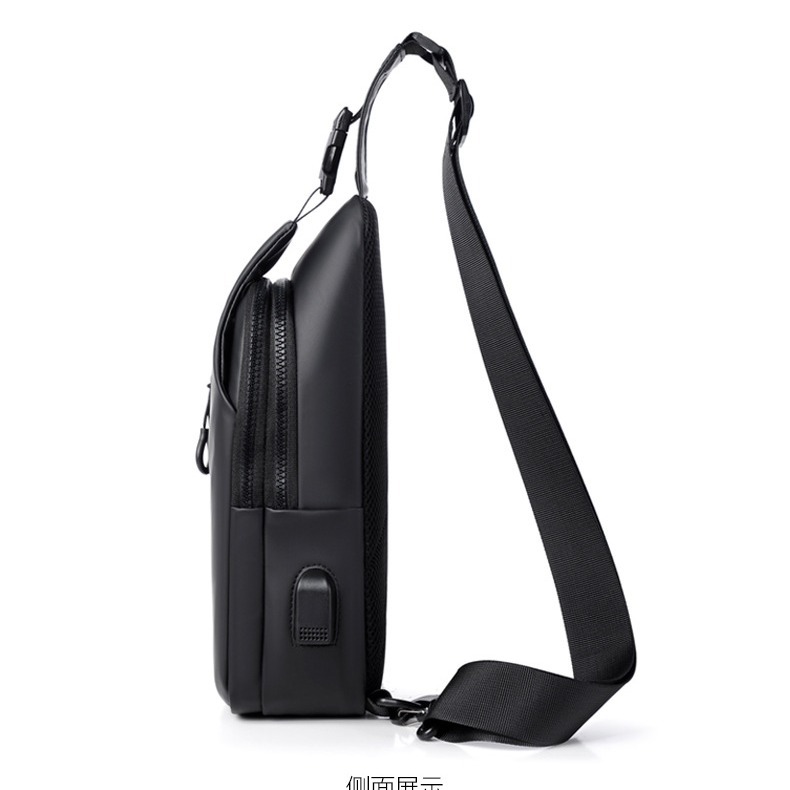 2022 primavera nueva textura de moda simple bolso de pecho de los hombres frente satchel bolso del teléfono móvil bolso de hombro cartera