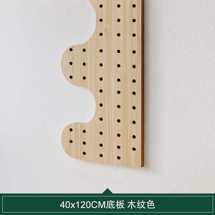 Entrada Pared de entrada de madera maciza agujero de almacenamiento rack Pared de pared colgante de madera