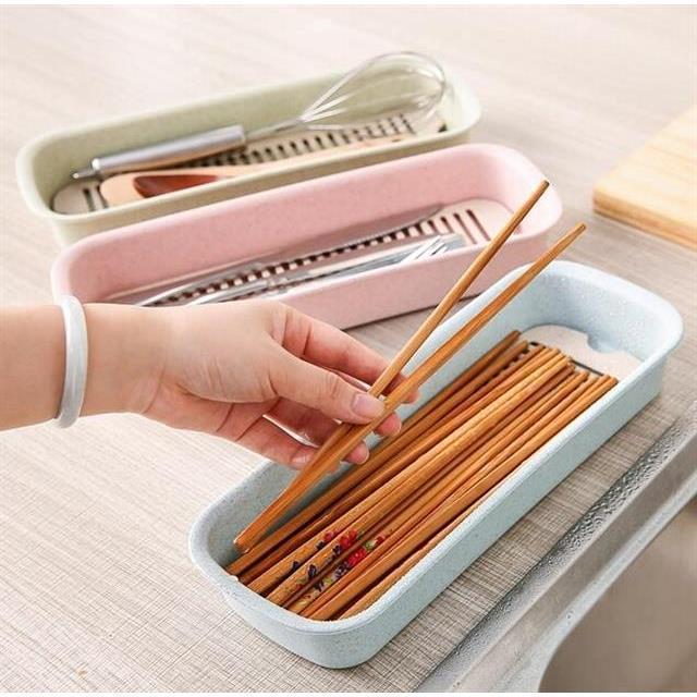 Caja de cocina palillos cuchara palillos caja de almacenamiento cubiertos palillos multifunción fábrica de cesta al por mayor