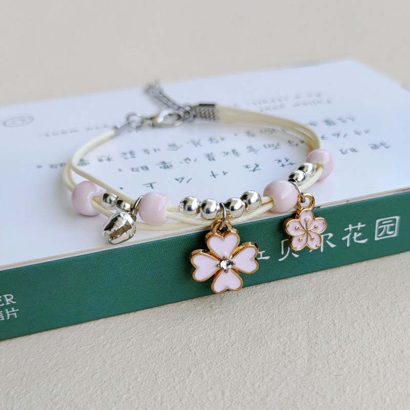 1 Piece Cartoon Style Flower Mixed materials Womenu0027S Bracelets