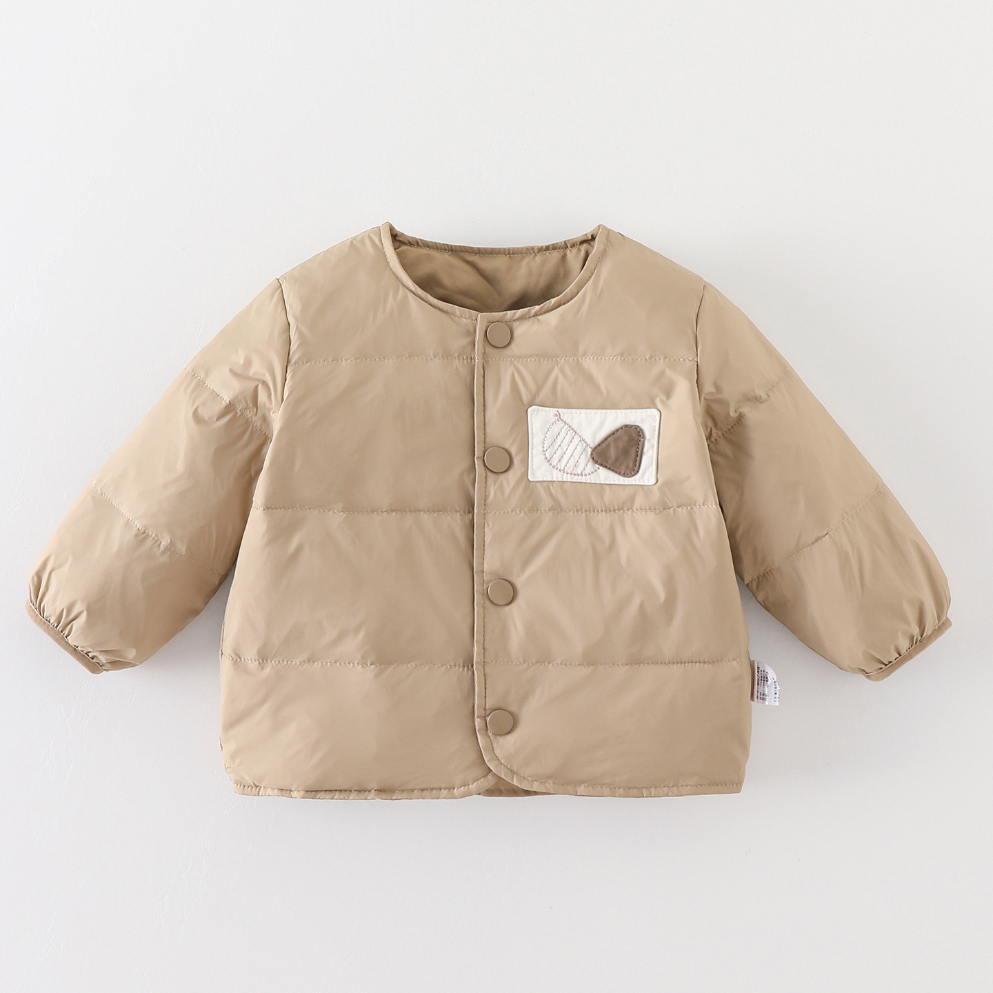 Baby down vest, autumn and winter, cartoon style, warm, long-sleeved, new national standard, 90% white duck down, inner and outerwear, Class A.