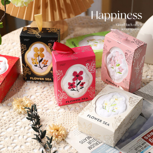 Hand gift towel flower embroidery square towel wedding gift small object absorbent face wash Gift high-end gift