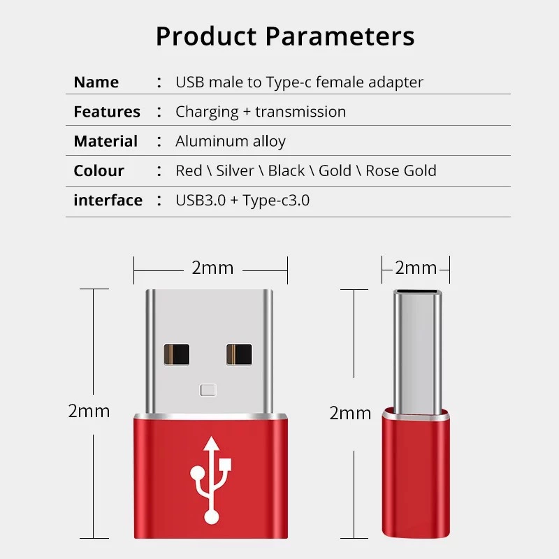 Головка преобразования Type-C в USB, ротор USB-диска Type-C материнская к USB male оптом