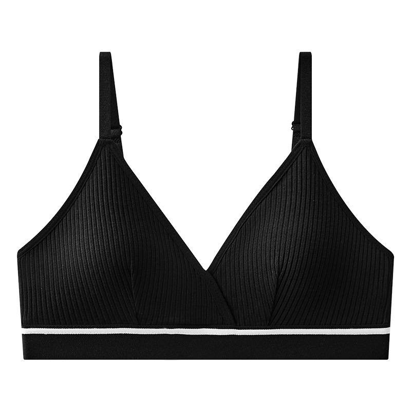 Transfronterizos de viento hilo algodón ropa interior deportiva suave piel de mujer bra interior de verano delgado bra de mujer