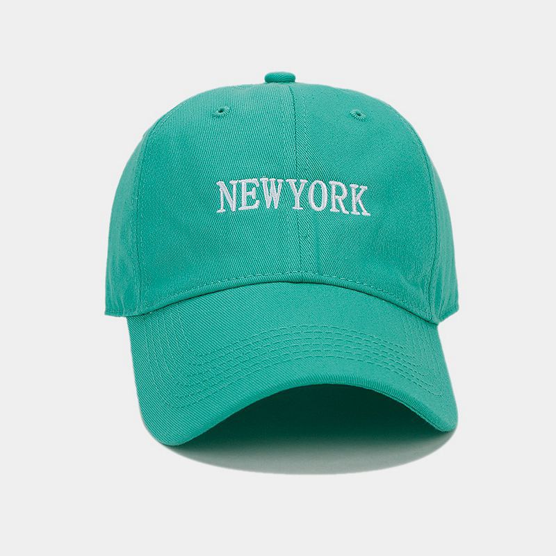Estilo coreano nuevo NEWYORK bordado suave superior cara de aspecto pequeño casquillo de pico de los hombres y las mujeres de otoño al aire libre sol-prueba gorra de béisbol de moda
