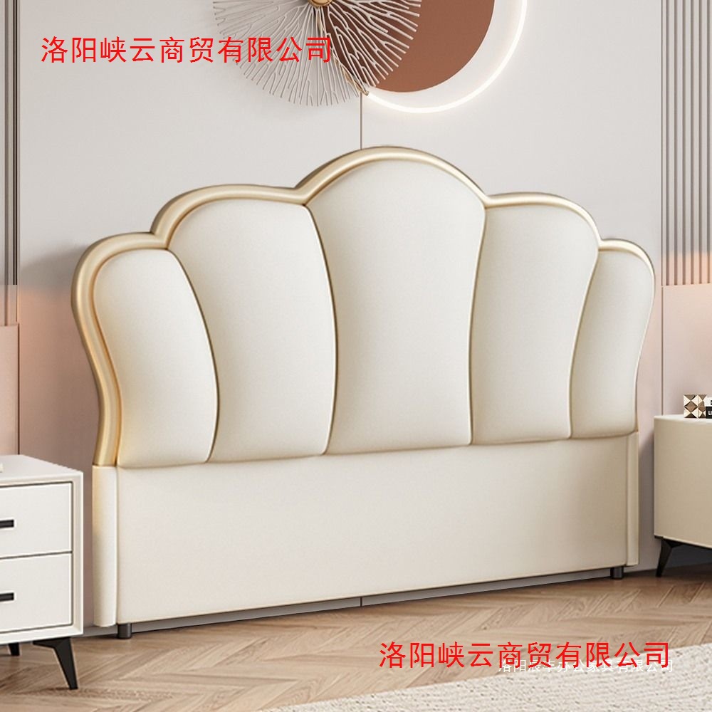 New Bedside Soft Bag Backrest Simple Modern Floor-Standing Solid Wood Single Buy High-End Headboard Princess Set