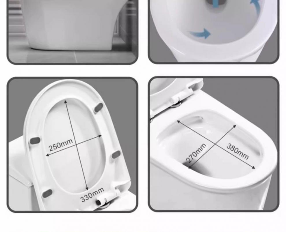 Household large-diameter anti-odor siphonic toilet, ordinary ceramic bathroom seat, essential for hotels undefined
