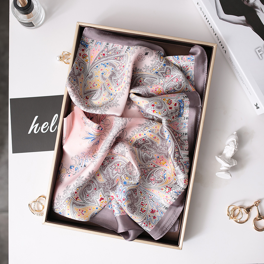 Diadema versátil coreana para mujer, seda nueva cuadrada pequeña de 70cm, estilo fino de primavera y otoño, combinado con moda decorativa_voghion.com