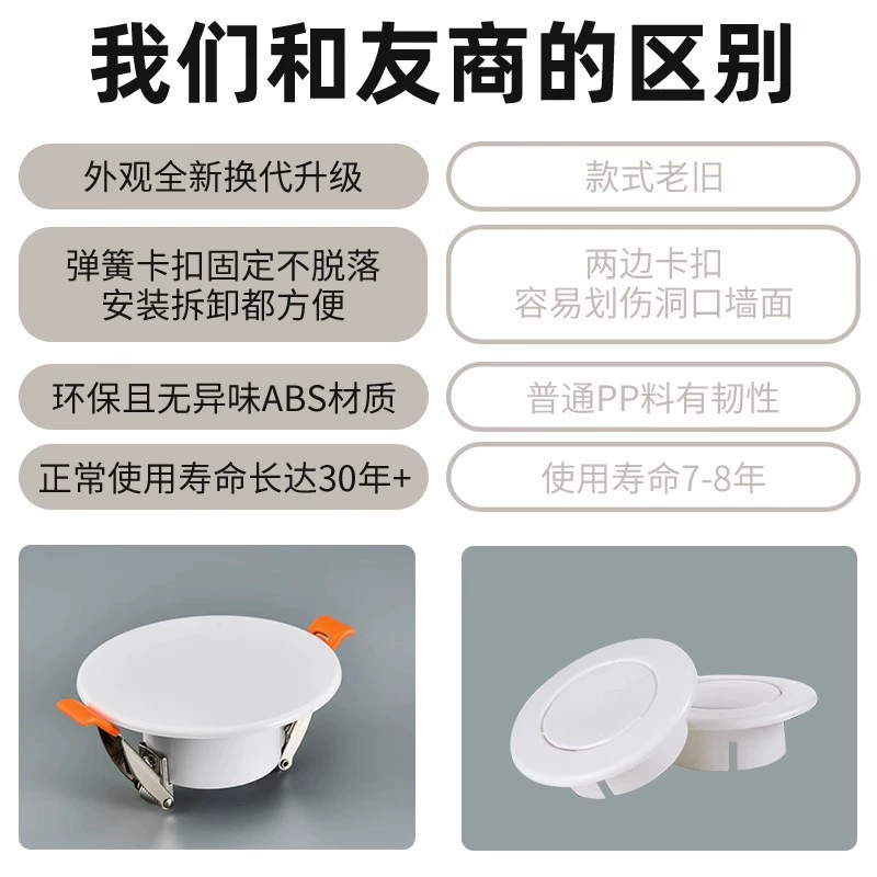 Air conditioner port seals air conditioner hole decorative cover pipe hole beautify artifact flue glass air conditioner eye round cover