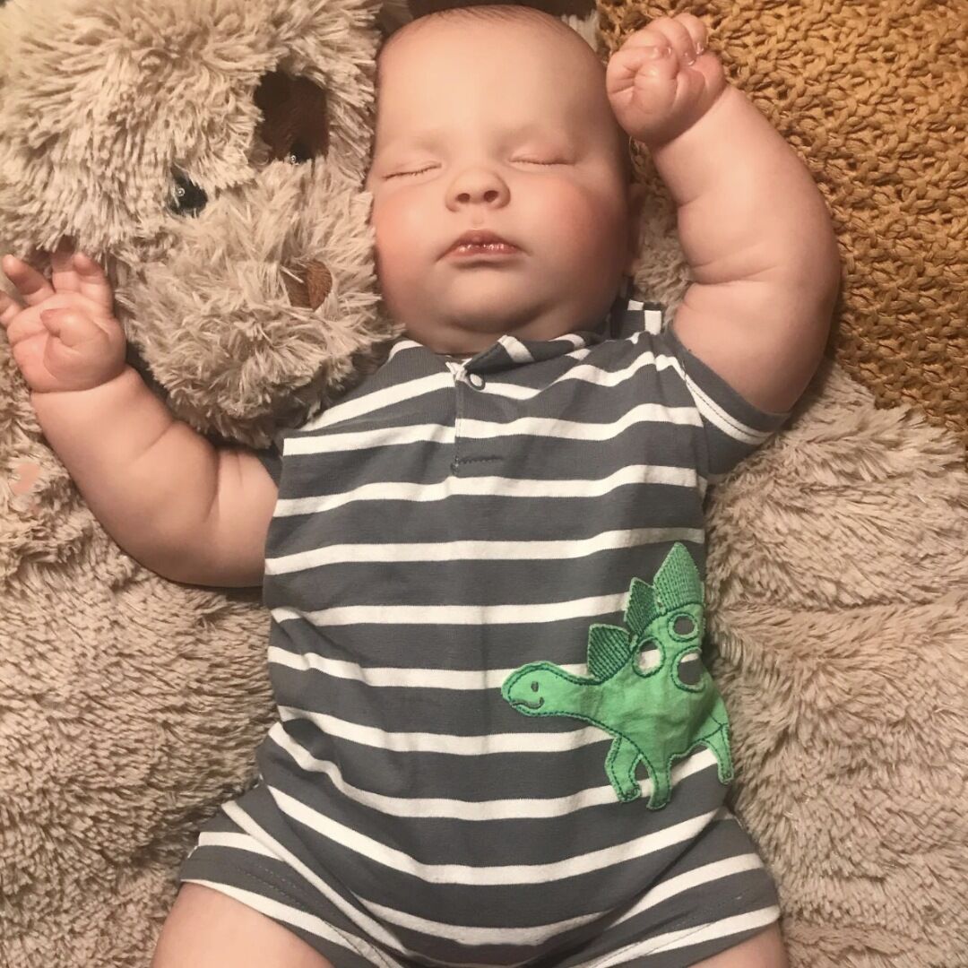 Muñeco Bebé Reborn NPK de 60 cm, Realista, Modelo Joseph con Ropa