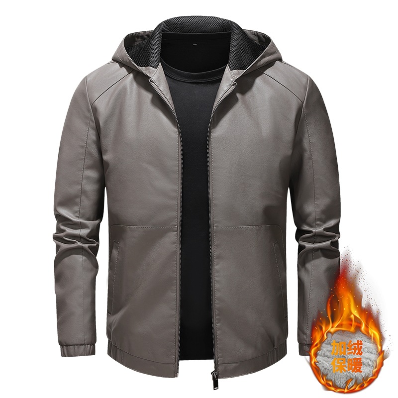 Grey fleece lining