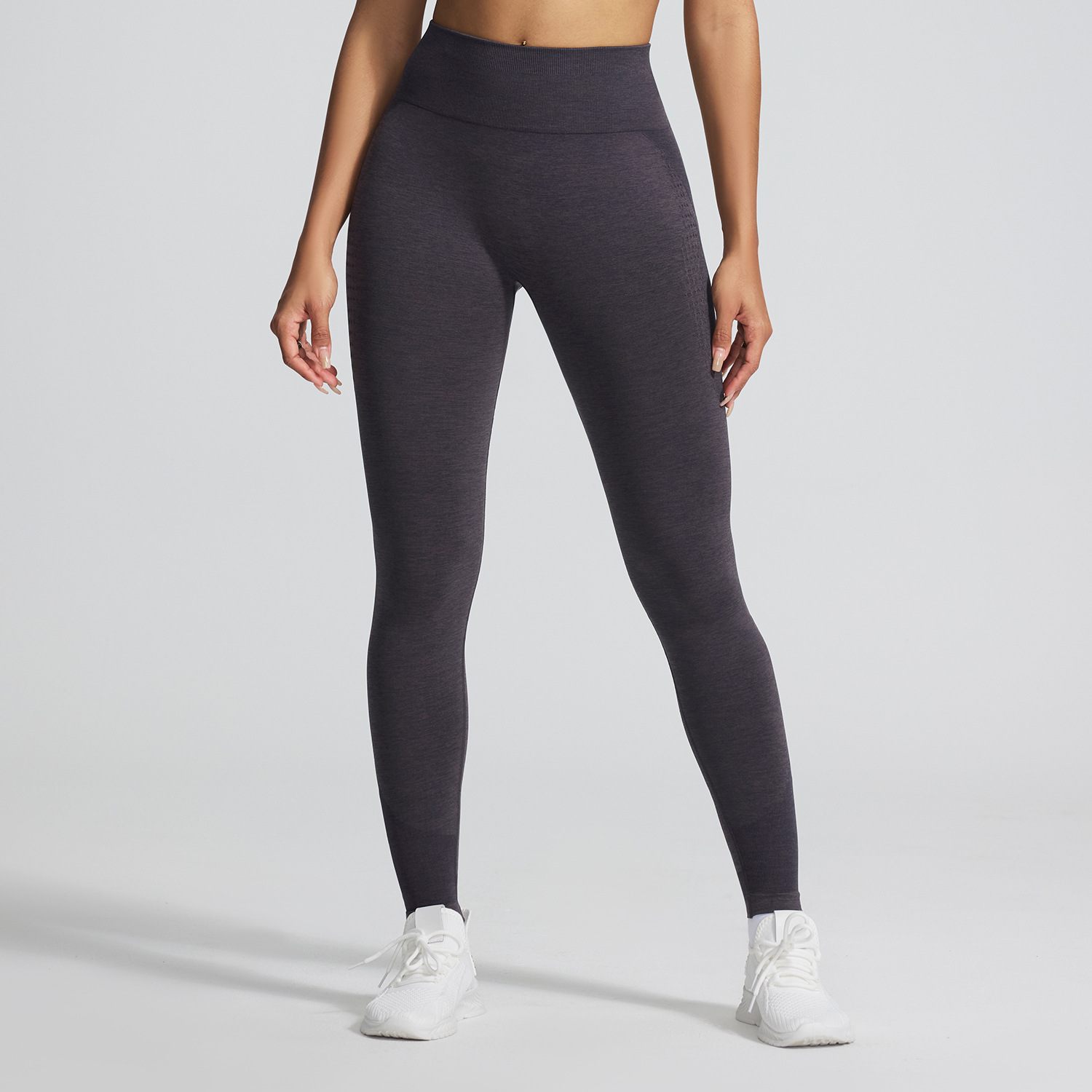 Amazonas catiónico ultra suave sensación sin pellizco de mujer apretado caderas de belleza Jacquard nueve pantalones de gimnasio