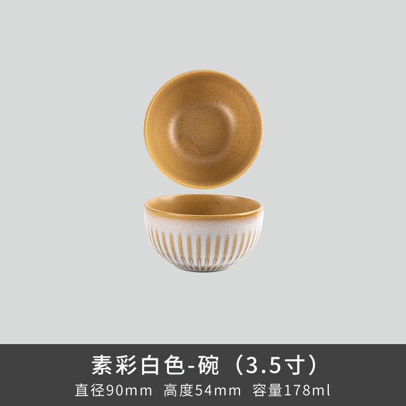 Comercio exterior transfronterizo Lusheng nueva porcelana de hueso de color liso serie retro europeo exquisito hogar vajilla plato tazón