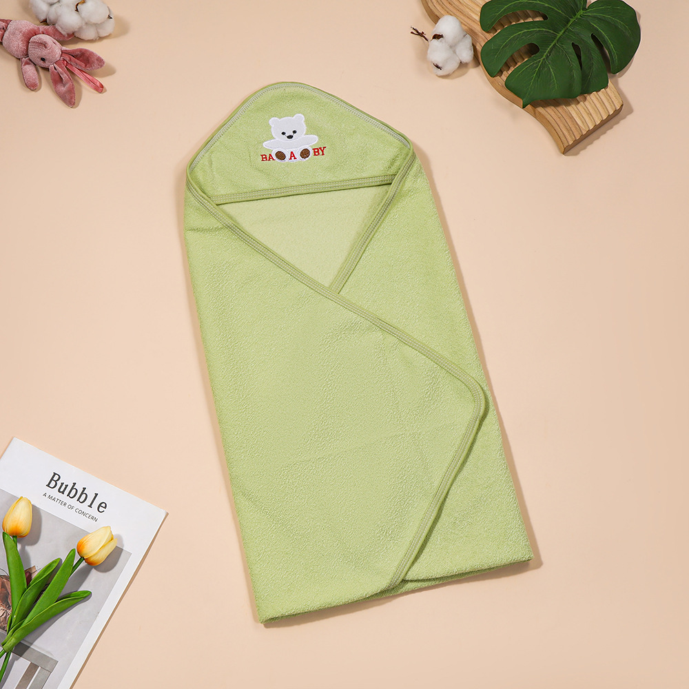 Baby Blanket Ant Cloth Plain Cartoon Cloak Mother and Baby Blanket Soft Hooded Blanket Manufacturer Wholesale