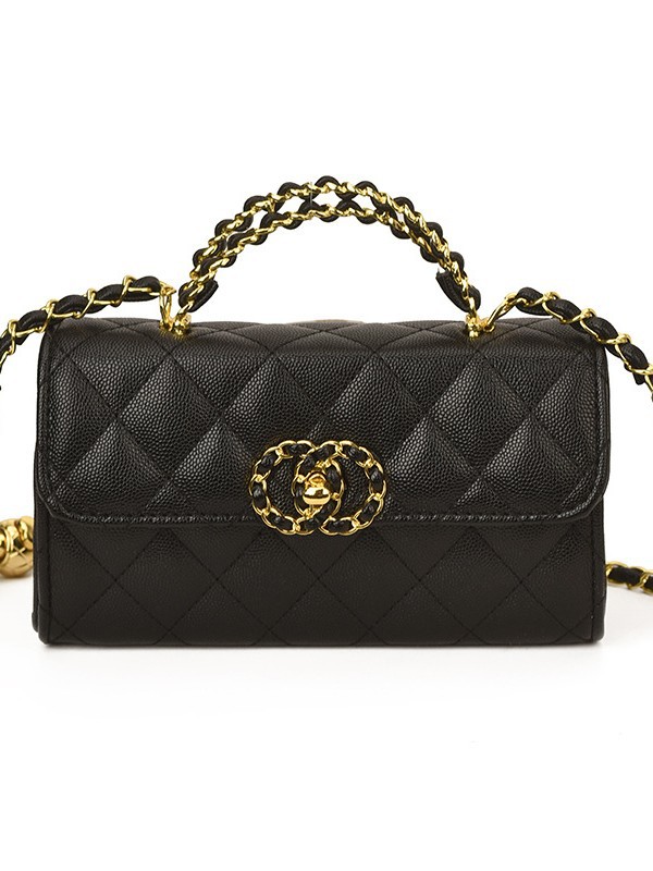 Coreano de estilo universal bolso de mano de diamante pequeño bolso de mano de mujer venta en caliente transfronteriza nueva textura de alta calidad ligera cadena de lujo bolso de mano