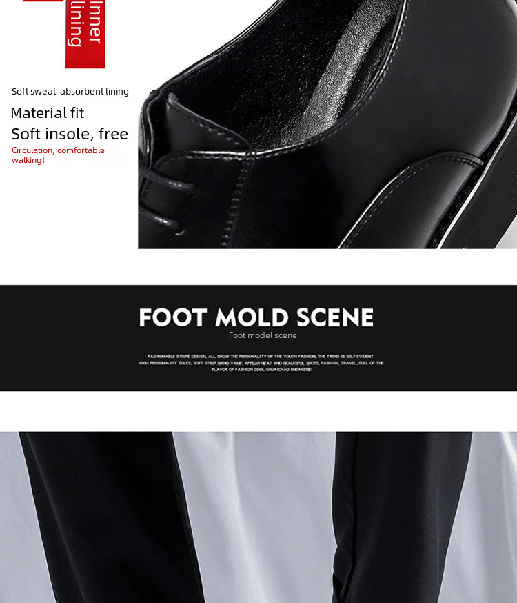 Scarpe da uomo in pelle a tre connettori, scarpe casual da lavoro, scarpe da uomo eleganti, scarpe da abito britanniche, scarpe da sposo da uomo, scarpe da sposa 8038-R_voghion.com