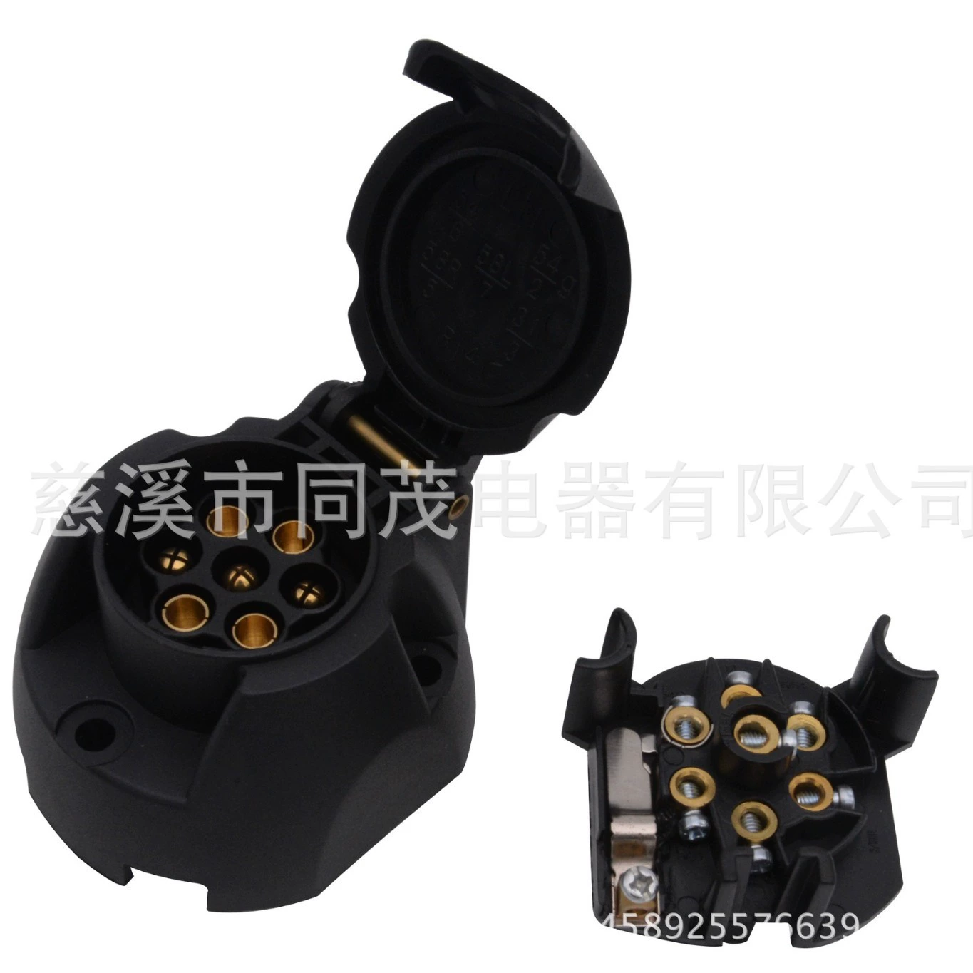 TM3003B 7-жильный + 1-жильный пластиковый плоский круглый разъем для прицепа, разъем для грузовика