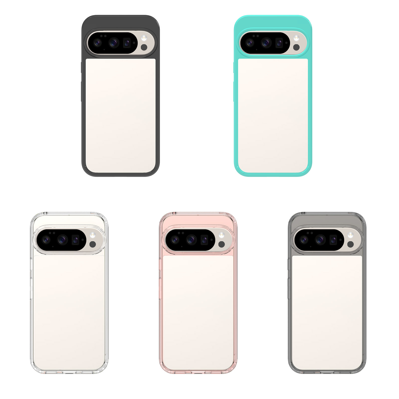 Aplicable a Google Pixel 10 Pro caja transparente a prueba de caídas acrílico transparente 9A funda 1.5mm fábrica amarilla