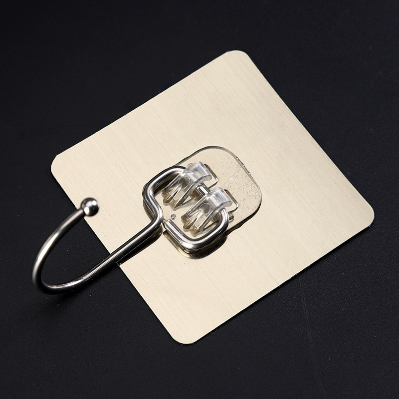 Gancho grande Adhesivo fuerte Gancho adhesivo sin perforación y sin costuras Ropa colgante Gancho grande Pared de carga Baño