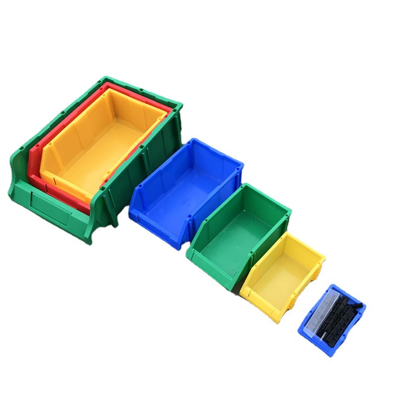 厂家现货广州番禺大号货架物料盒 斜口塑胶框 五金电子螺丝配件箱